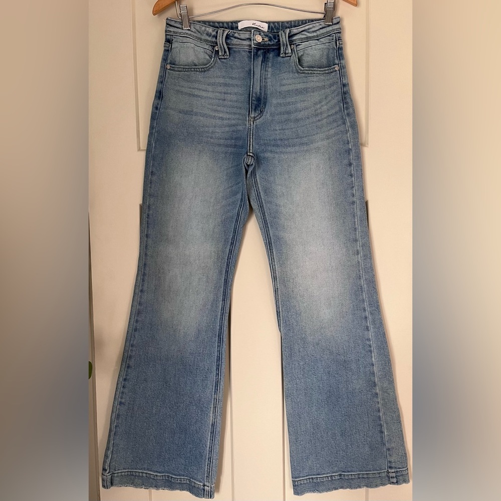 KanCan medium wash Blue wide leg Jeans - Picture 4 of 8